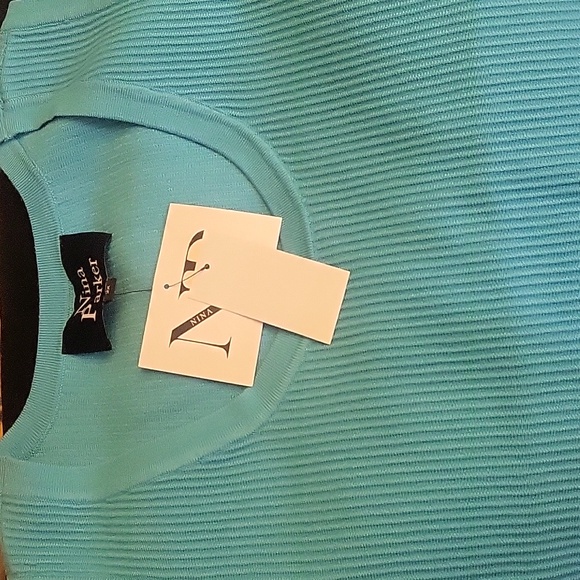 Parker Turquoise Ribbed Top - Picture 3 of 5